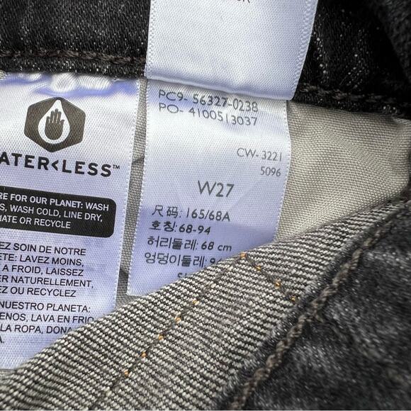 Levi’s 501 button fly cut off festival Jean shorts black 27 - Picture 6 of 6